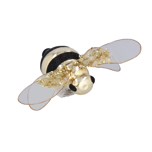 Chomik Скляна Святкова Прикраса - Бджола 10,6 x 9 x 3,1 См, BOZ1945 - Home Club