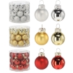 Chomik Набор из 24 стеклянных елочных шаров, 2,5 см, разноцветные, BOZ2126 - Home Club