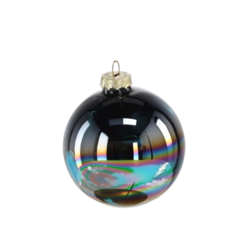 Chomik Набор из 4 стеклянных шаров диаметром 8 см с эффектом бензина, MAL2591 - Home Club