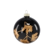 Chomik Стеклянная елочная игрушка диаметром 8 см, черного цвета, с разнообразными узорами, MAL2645 - Home Club, изображение 2