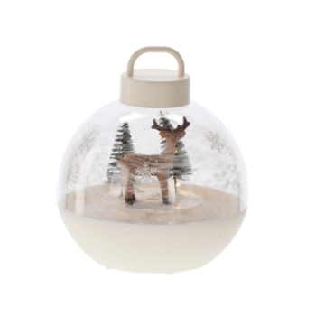 Chomik Рождественская Прыжка 15 X 15 X 17 См С Механизмом И Светодиодом - Белый - Сельде, SOL3504 - Home Club