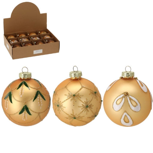 Chomik Стеклянная Пулья - Золотая 8 См, Различные Дизайны, BOZ4259 - Home Club