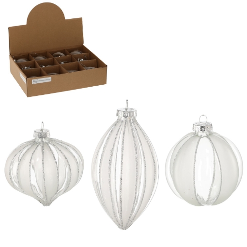 Chomik Стеклянная Шарика - Прозрачная, Украшенная Разнообразными Узорами, BOZ4884 - Home Club