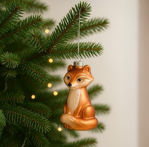 Chomik Стеклянная Пулья - Рыжий Лис 6,1 x 5,9 x 11,1 См, BOZ4907 - Home Club