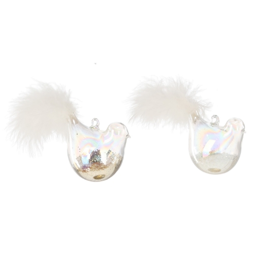 Chomik Стеклянная Пулья - Птица 6,9 x 4,6 x 6,4 См, Разные Цвета, BOZ4587 - Home Club