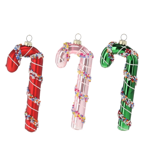 Chomik Стеклянная Шарика - Конфетка Большая, Разные Цвета, 2 x 6,4 x 15 См, BOZ4716 - Home Club