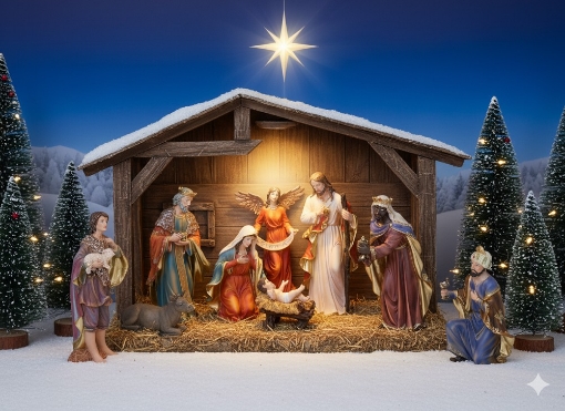 Chomik Набір Фігурок Різдва. 11 Шт. до 46 См полірезин, LIG3099 - Home Club