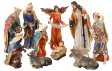 Chomik Набор рождественских фигурок, 11 штук, до 31 см, полирезин, LIG3105 - Home Club