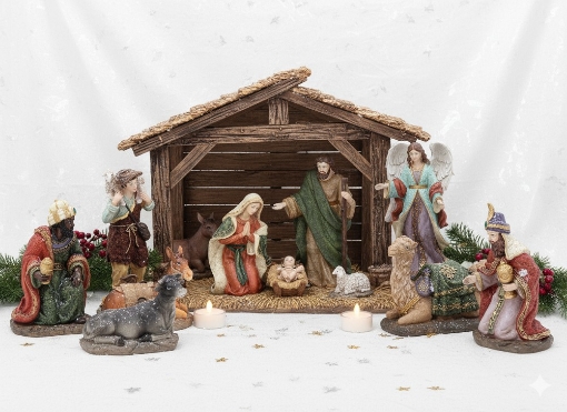 Chomik Набор из 12 рождественских фигурок до 32 см, изготовленных из полирезина., POZ2485 - Home Club