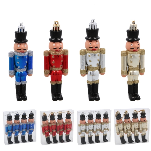 Chomik Кпл. 4 Рождественские Украшения - Дедушка Для Горешек 12 См, BAI7555 - Home Club