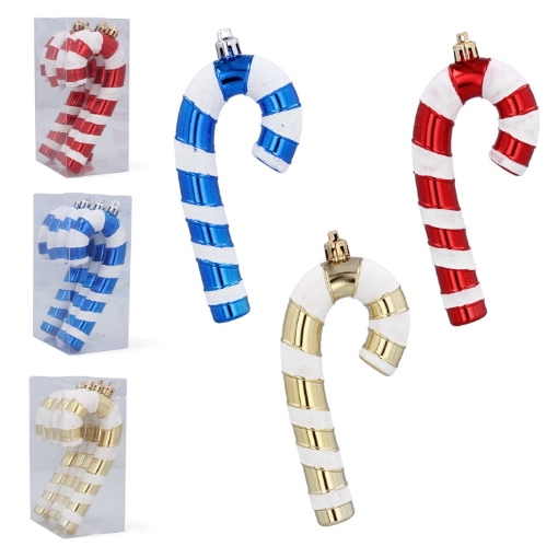 Chomik Набор из 4 елочных украшений, палочка 13 см, BAI0400 - Home Club