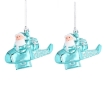 Chomik Набор из 2 елочных украшений «Санта-Клаус в самолете», BAI9182 - Home Club