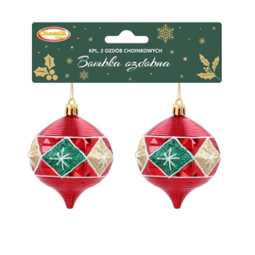 Chomik Набор из 2 елочных украшений: декоративная шайба, BAI9434 - Home Club