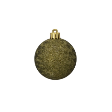 Chomik Набор из 6 шариков, 6 см, оливковый/медный/графитовый микс дизайнов, туба, GIF7122 - Home Club