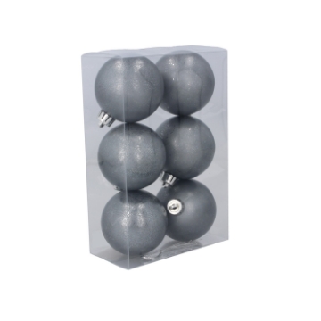 Chomik Набор из 6 шариков, 6 см, оливковый/медный/графитовый, GIF7184 - Home Club