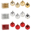 Chomik Набор из 24 шариков, 6 см, красный/золотой/серебряный, разнообразные дизайны, GIF7252 - Home Club