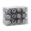 Chomik Набор из 24 шариков, 6 см, оливковый/медный/графитовый, различные дизайны, GIF7269 - Home Club, изображение 6