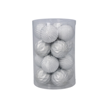 Chomik 16 Шариков 4 См Красный/Золотой/Серебряный Микс Дизайнов Туба, GIF7511 - Home Club