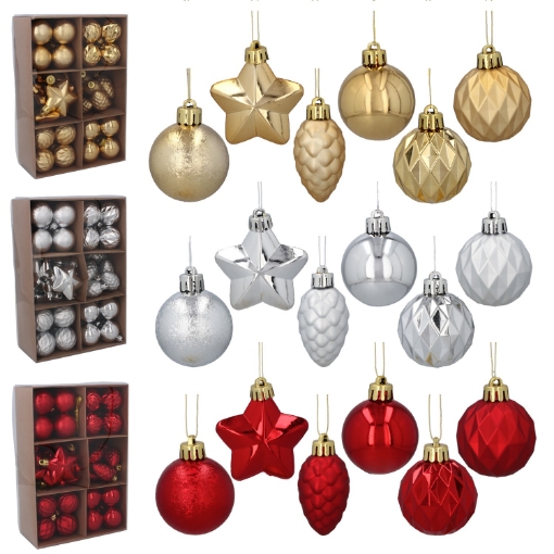 Chomik Kpl. 47 Бомбок 4-6 См Червоний/Золотий/Срібний Мікс Взорів, GIF7696 - Home Club