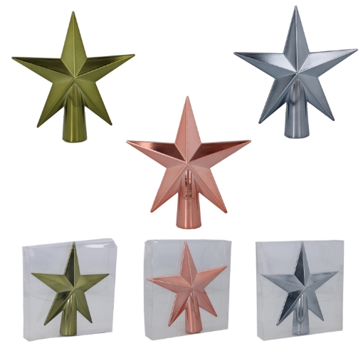 Chomik Шпилька Для Елки 15 См Звезда Оливковая/Медная/Графитовая, GIF7740 - Home Club