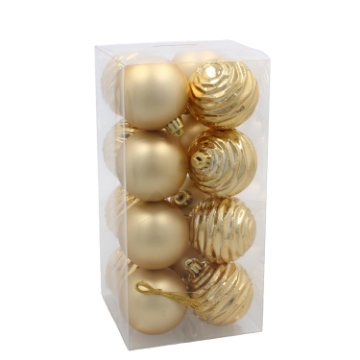 Chomik Набор из 16 шариков, 6 см, красный/золотой/серебряный, GIF3740 - Home Club