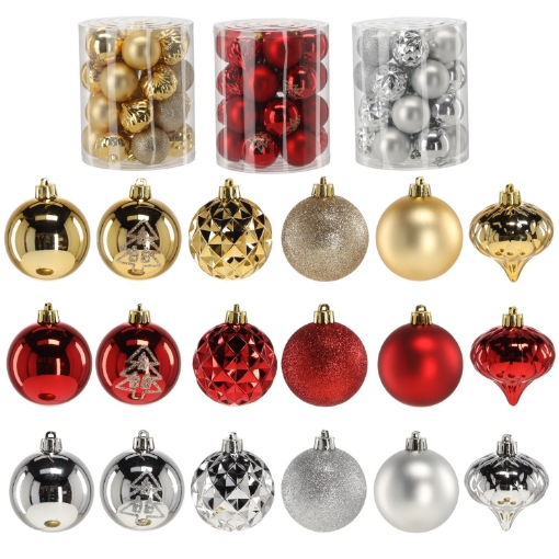 Chomik Kpl. 26 Бомбок В Трубці 6 См Червоний / Золотий / Срібний, GIF3764 - Home Club