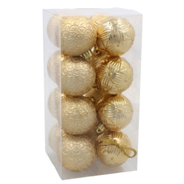 Chomik Набор из 16 шариков, 6 см, красный/золотой/серебряный, GIF3771 - Home Club