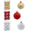 Chomik Набор из 6 шариков диаметром 6 см, красного, золотого и серебряного цветов., GIF3849 - Home Club