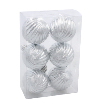 Chomik Набор из 6 шариков диаметром 6 см, красного, золотого и серебряного цветов., GIF3849 - Home Club