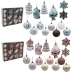 Chomik Набор из 20 розовых/голубых украшений для елки, BAI5294 - Home Club