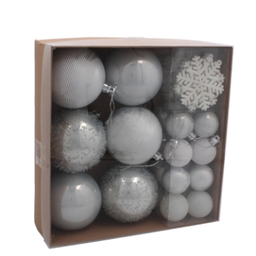 Chomik Набор 30 Елочных Украшений, Золотой/Серебряный, BAI5324 - Home Club