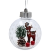 Chomik Рождественское Украшение - Бомбка-Снежная Куля 8 См - Пингвин / Олень / Санта-Клаус, BAI5409 - Home Club, изображение 4