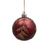 Chomik Набор из 8 бургундских елочных шаров, 6 см, различные дизайны, BAI5416 - Home Club, изображение 5
