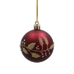 Chomik Набор из 8 бургундских елочных шаров, 6 см, различные дизайны, BAI5416 - Home Club, изображение 6