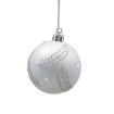 Chomik Набор из 8 серебряных елочных шаров, 6 см, различные дизайны, BAI5775 - Home Club, изображение 5