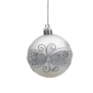 Chomik Набор из 8 серебряных елочных шаров, 6 см, различные дизайны, BAI5775 - Home Club, изображение 8
