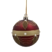 Chomik Набор из 6 рождественских шаров бордового цвета, 7 см, различные дизайны, BAI5782 - Home Club, изображение 2
