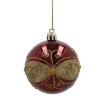 Chomik Набор из 6 рождественских шаров бордового цвета, 7 см, различные дизайны, BAI5782 - Home Club, изображение 8