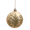 Chomik Набор из 6 золотых елочных шаров, 7 см, различные дизайны, BAI5799 - Home Club, изображение 5
