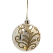 Chomik Набор из 6 золотых елочных шаров, 7 см, различные дизайны, BAI5799 - Home Club, изображение 6