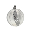Chomik Набор из 6 серебряных елочных шаров, 7 см, различные дизайны, BAI5805 - Home Club, изображение 3