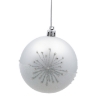 Chomik Набор из 6 серебряных елочных шаров, 8 см, различные дизайны, BAI5812 - Home Club, изображение 3