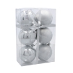 Chomik Набор из 6 серебряных елочных шаров, 8 см, различные дизайны, BAI5812 - Home Club, изображение 9