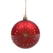 Chomik Kpl. 6 Різдвяних Бомбок Червоних 8 См, Різні Взори, BAI5836 - Home Club, зображення 3