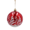 Chomik Kpl. 6 Різдвяних Бомбок Червоних 8 См, Різні Взори, BAI5836 - Home Club, зображення 8