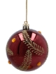 Chomik Набор из 6 рождественских шаров бордового цвета, 8 см, различные дизайны, BAI5843 - Home Club, изображение 8