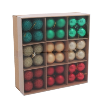 Chomik 72 Елочные Шарики 3 См, Разные Цвета, BAI5850 - Home Club