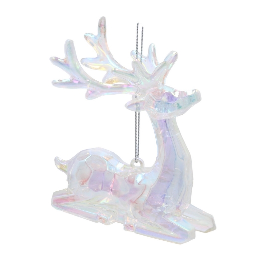 Chomik Елочная игрушка «Олень» с эффектом радуги, 8 x 9 см, BAI5881 - Home Club
