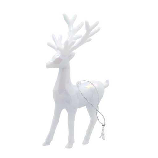 Chomik Новогоднее украшение олень с переливающимся эффектом, 9 x 15 см, BAI5928 - Home Club