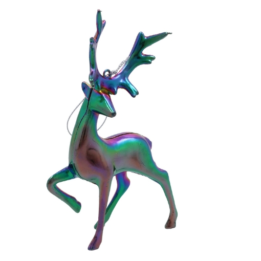 Chomik Елочная игрушка «Олень» с эффектом бензина, 10 x 15 см, BAI5935 - Home Club